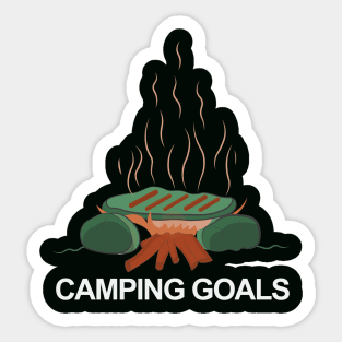 Camping Goals Sticker